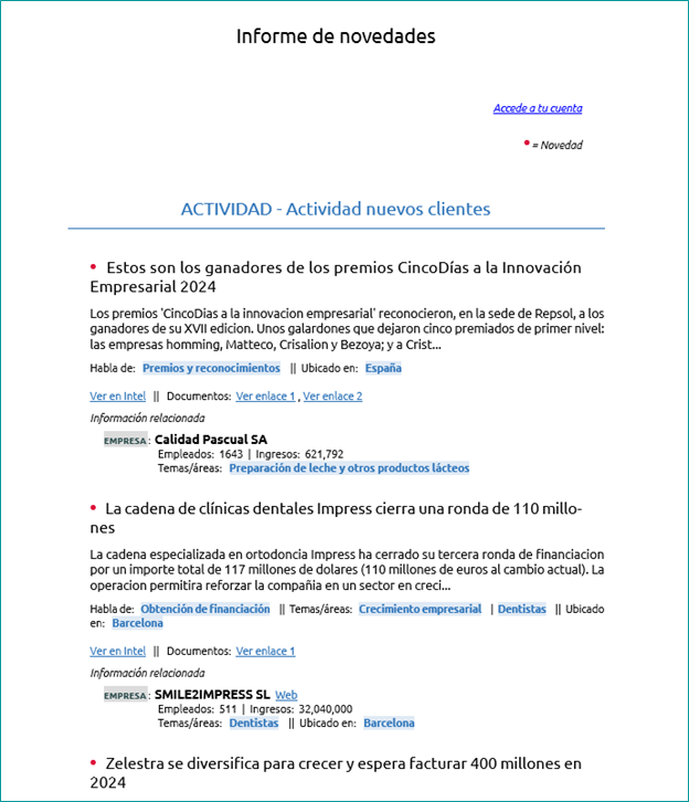 Módulo Evolución, tendencias y oportunidades Consultora Inteligencia de Negocios. Plataforma Business Intelligence. Oportunidades e información sobre mercados emergentes y clientes potenciales. Automatización IA